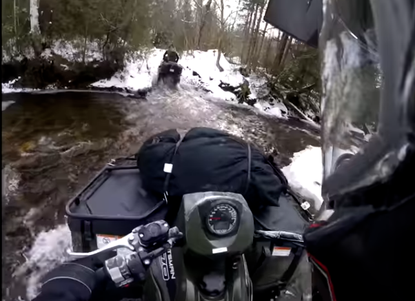 ATV and Winter Camping in Snowtrekker Tent