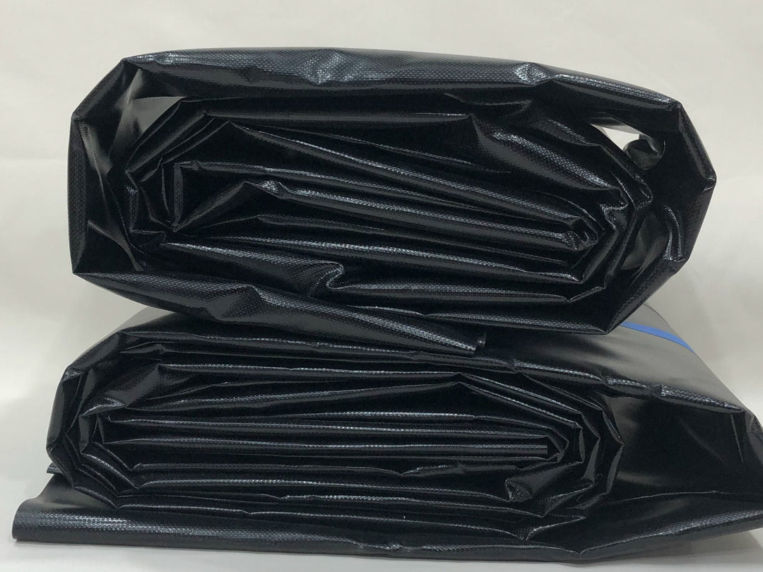 Black Colored poly vinyl 10 oz waterproof ground tarp